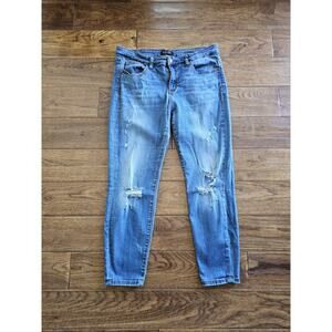 Judy Blue Relaxed Fit Distressed Denim Jeans Women's Size 15/32 Mid Rise